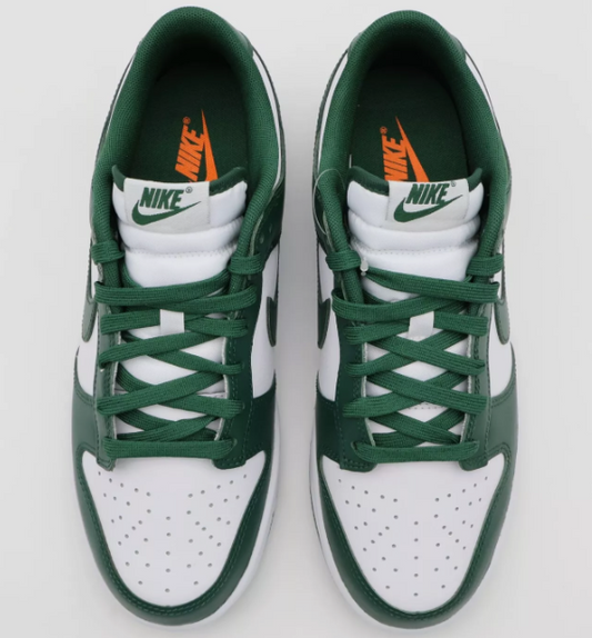 Nike Dunk Low "Michigan State", Green and white